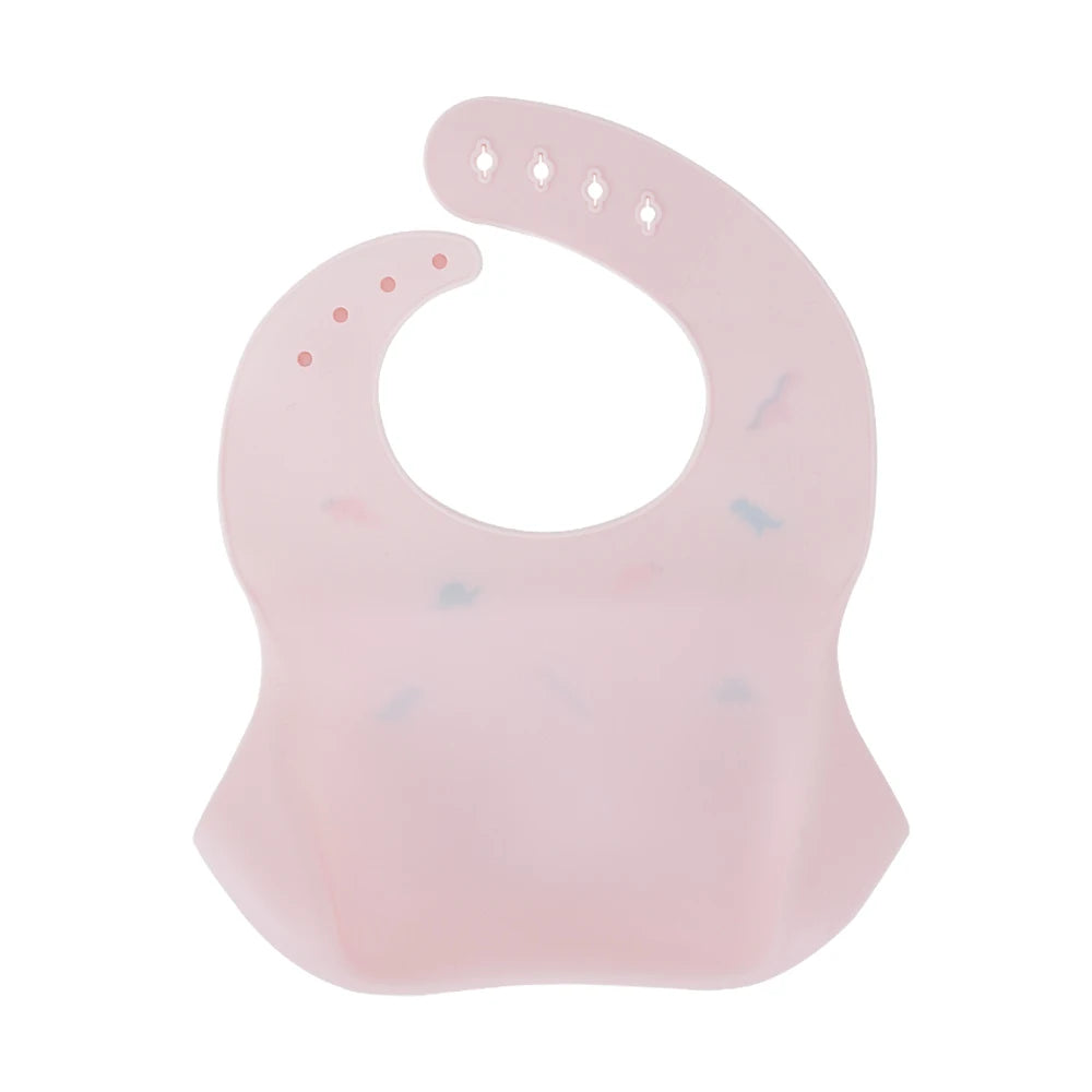 Baby Bib Waterproof Soft Silicone Scarf Summer Cute Cherry Print Adjustable Bibs Burp Cloths Baby Feeding Aprons Kids Eating