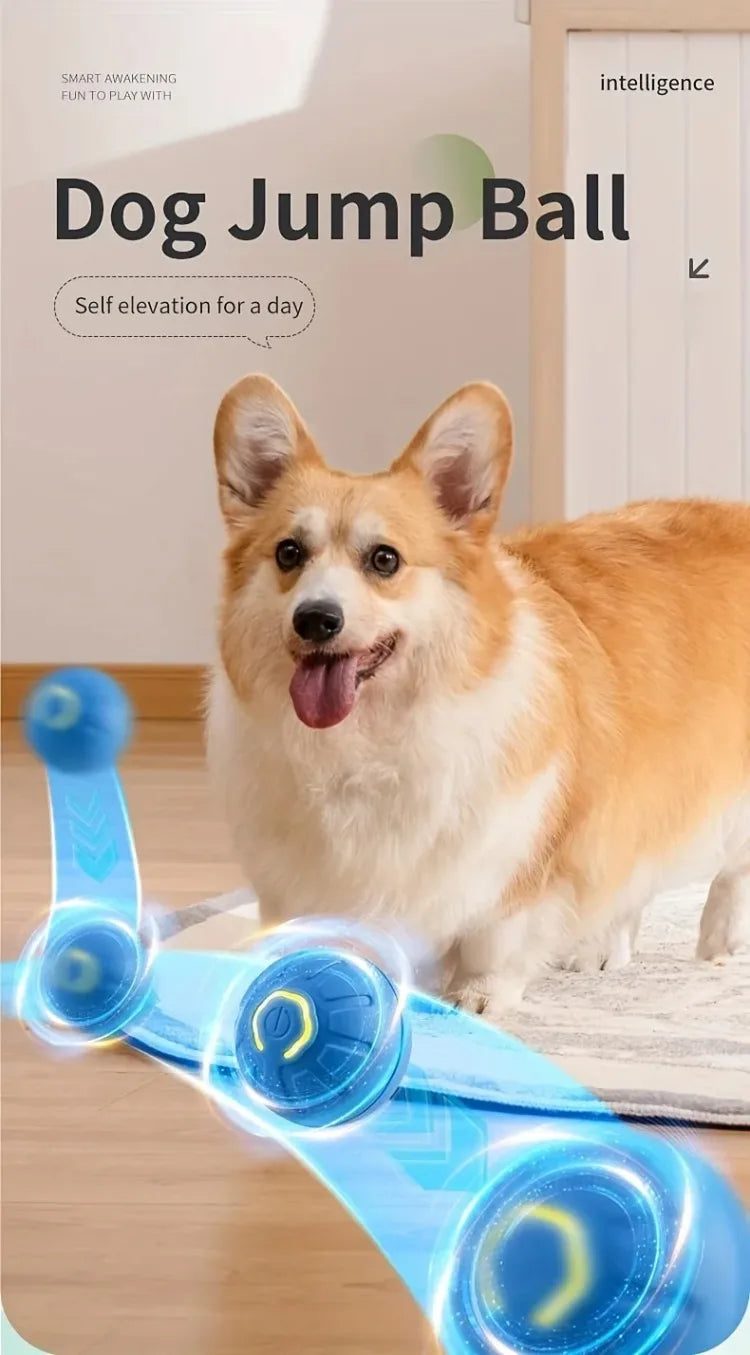 1-10PCS Smart Dog Toy Ball Electronic Interactive Pet Toy Moving Ball USB Automatic Moving Bounce Suitable for Puppy Gift
