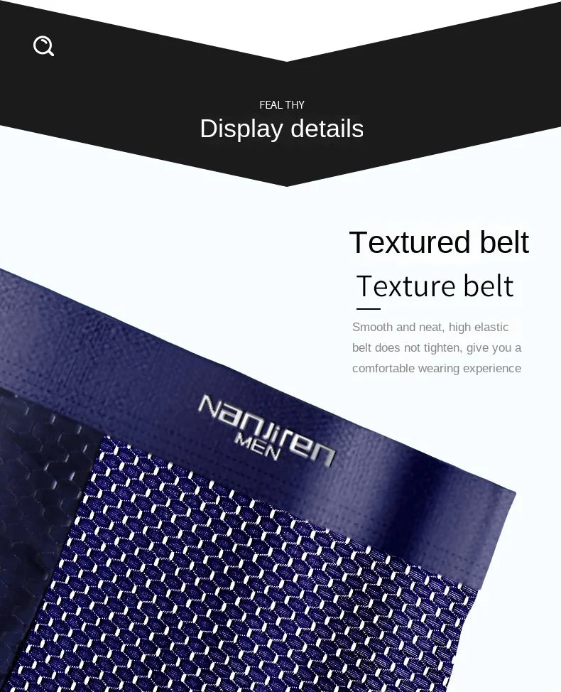 Men Panties Male Underpants Man Pack Shorts Boxers Underwear Slip Homme Calzoncillos Bamboo Hole U Convex Pouch Large Size 5XL