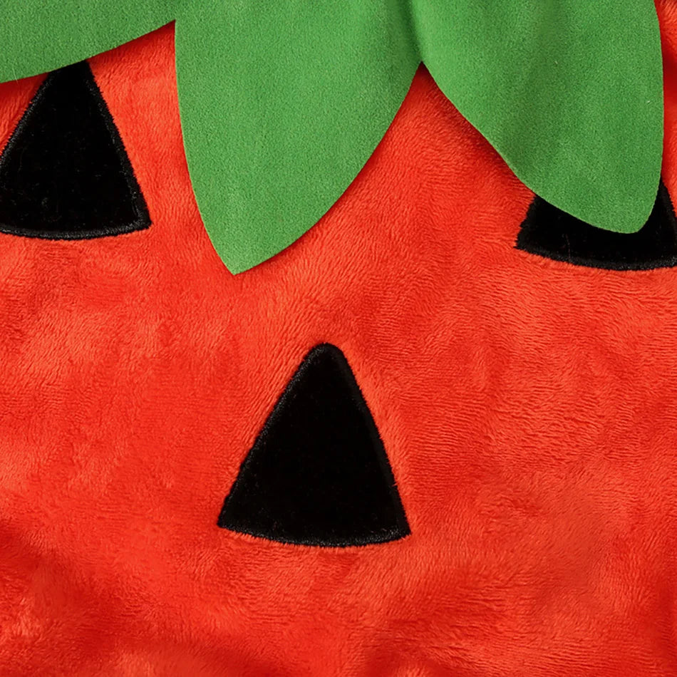 Baby Costume Kids Pumpkin Romper with Hat Boys Girls Cosplay One-Piece Infant Summer Casual Onesie Halloween Jumpsuit 0-5 Years