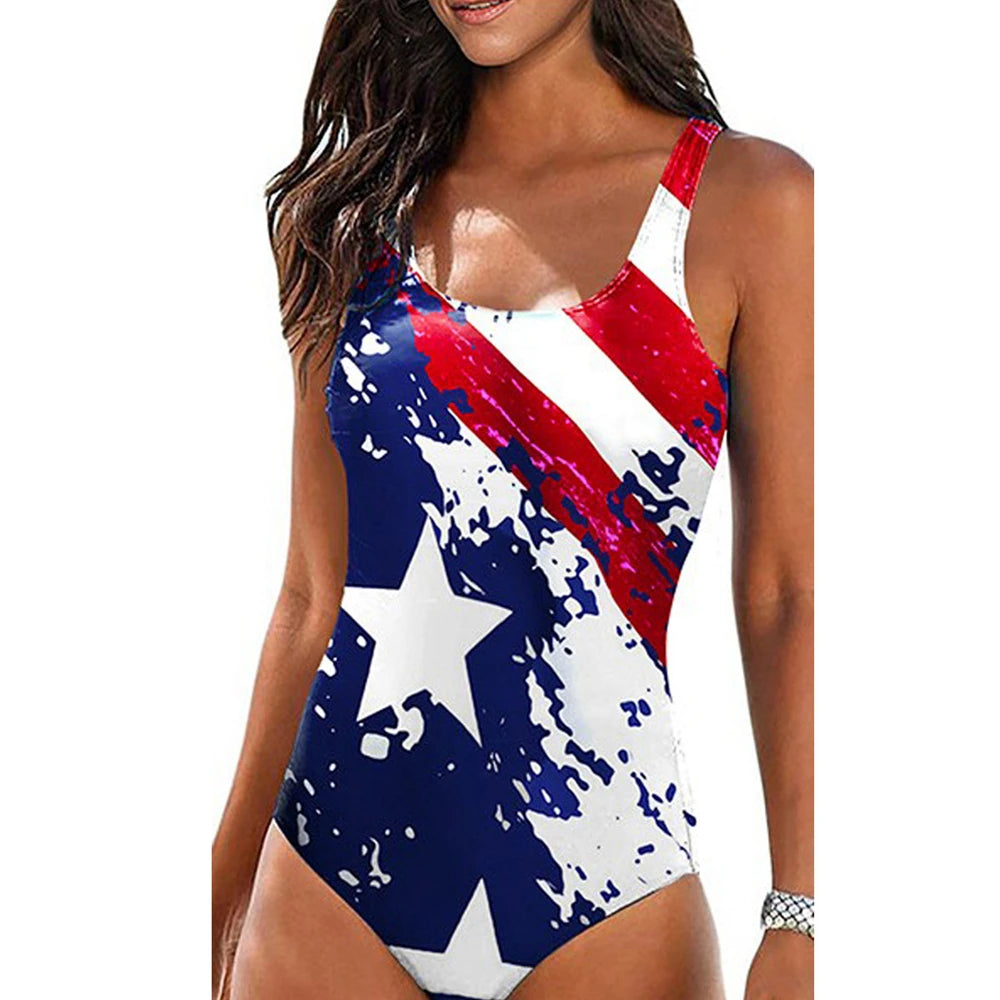 Mujer Mayo Push Up Swimwear Criss Cross Back One-piece Beach Bathing Suit Gradient Print Plavky Sexy One Piece Women Swimsuit