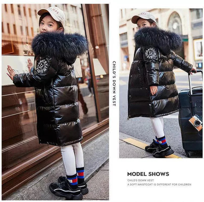 Boys Down Jacket Coat Overcoat Cotton 2023 Lovey Warm Thicken Winter Plus Size Children's Clothing