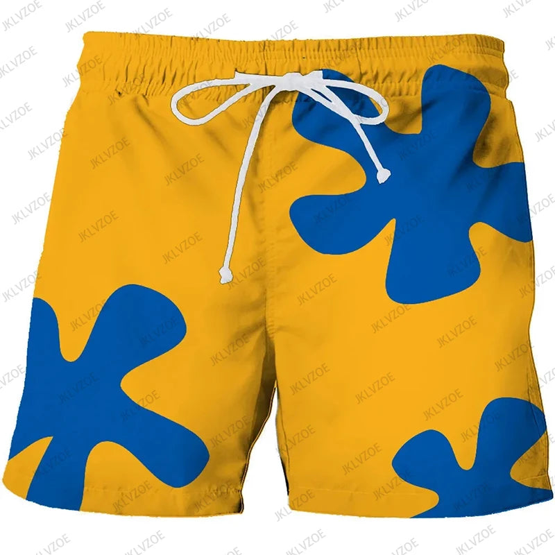 Summer New 3D Anime Men Women Patrick Star Board Shorts Trunks Quick Dry Beach Swiming Shorts Hip Hop Short Pants Beach Clothes