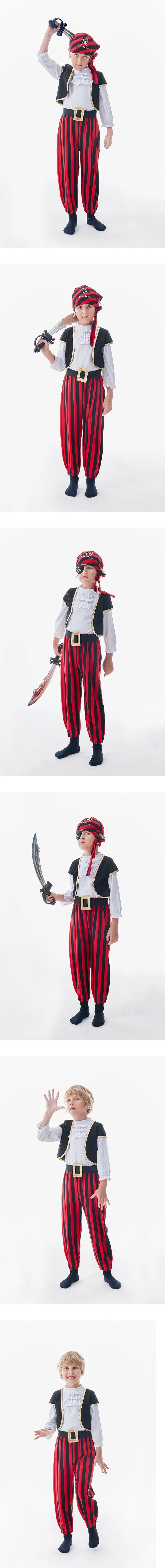 Pirate Captain Cosplay Costume Baby Romper Boys Bodysuits Christmas Fancy Clothes Halloween Costumes Kids Children Jumpsuits