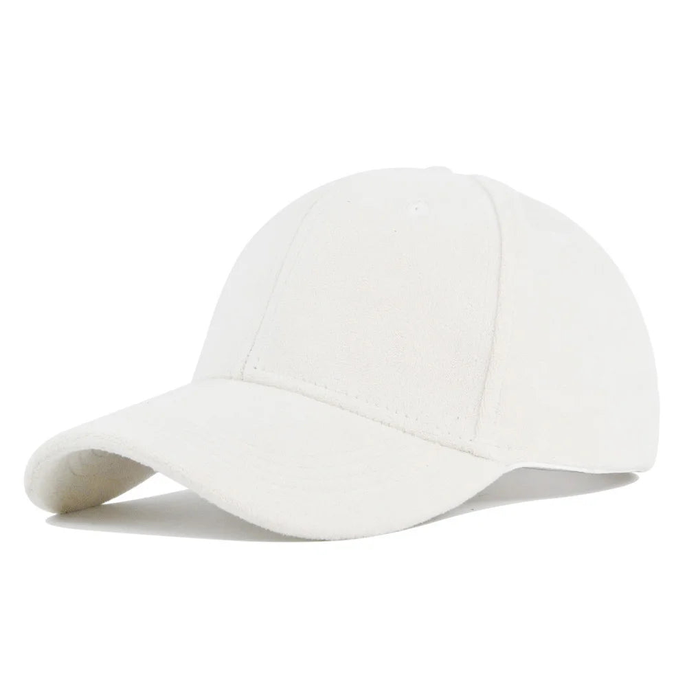 Casual Baseball Caps For Women Men Fashion Suede Hat Autumn Winter Outdoor Sun Caps Snapback Hats Unisex Solid Color Hip Hop Hat