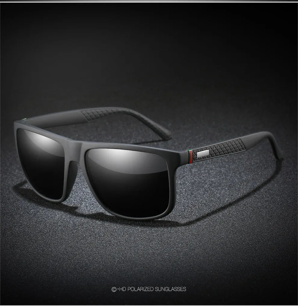 Fashion Vintage Square Polarized Sunglasses Men Women Luxury Brand Designer Men's Sun Glasses Driving Fishing UV400 Eyewear Man