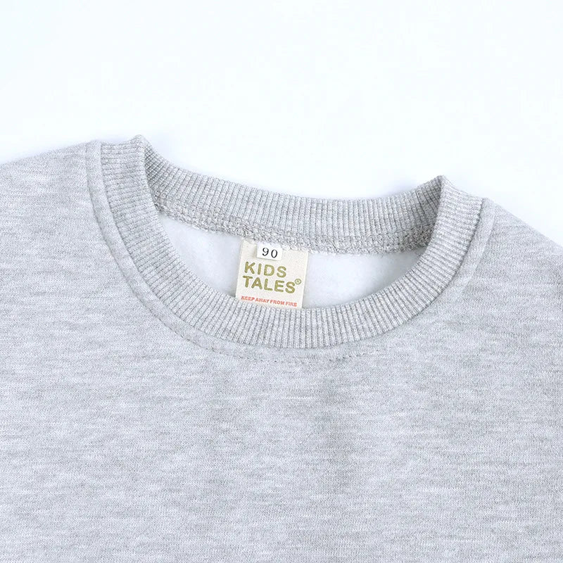Autumn Winter Essential Baby Boys Girls Children's Clothing Warm Fleece Outerwear Solid Sweatshirt Tops for Kids Jacket Pullover