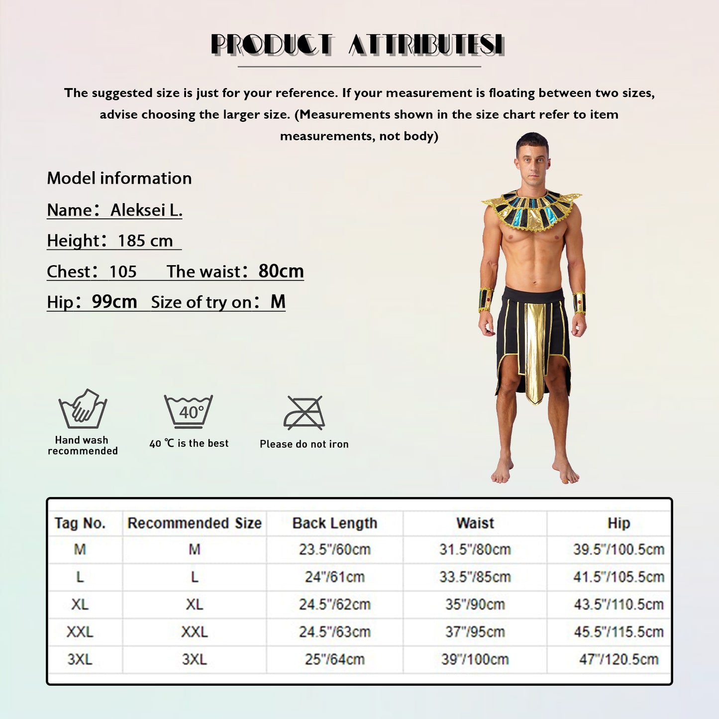 Mens Ancient Egyptian Pharaoh King Cosplay Costume Halloween Fancy Dress Skirt with Cuffs Collar Outfit for Theme Party/Stage