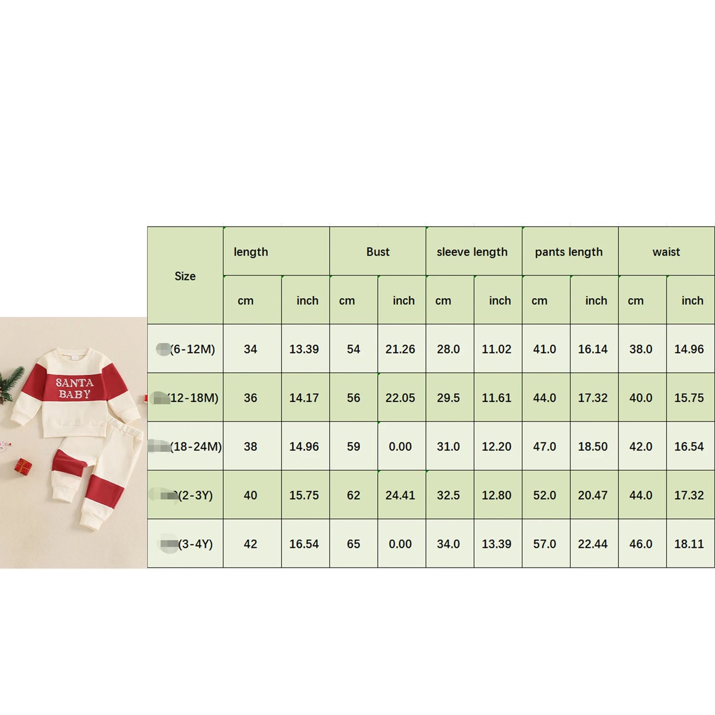 1-4Years Kids Baby Boy Girl Christmas Outfits Letter Embroidery Contrast Color Long Sleeve Sweatshirt+Elastic Pants 2 Piece Set