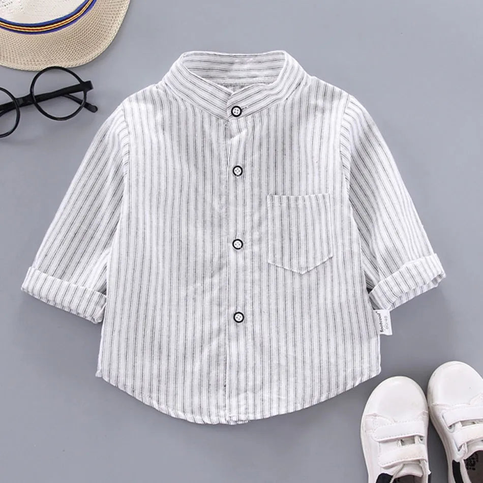 2024 Korean Fashion Children Tops Boys Buffalo Plaid Flannel Shirt Baby Casual Shirt Outerwear Clothes Autumn Girls Blouses 0-5T