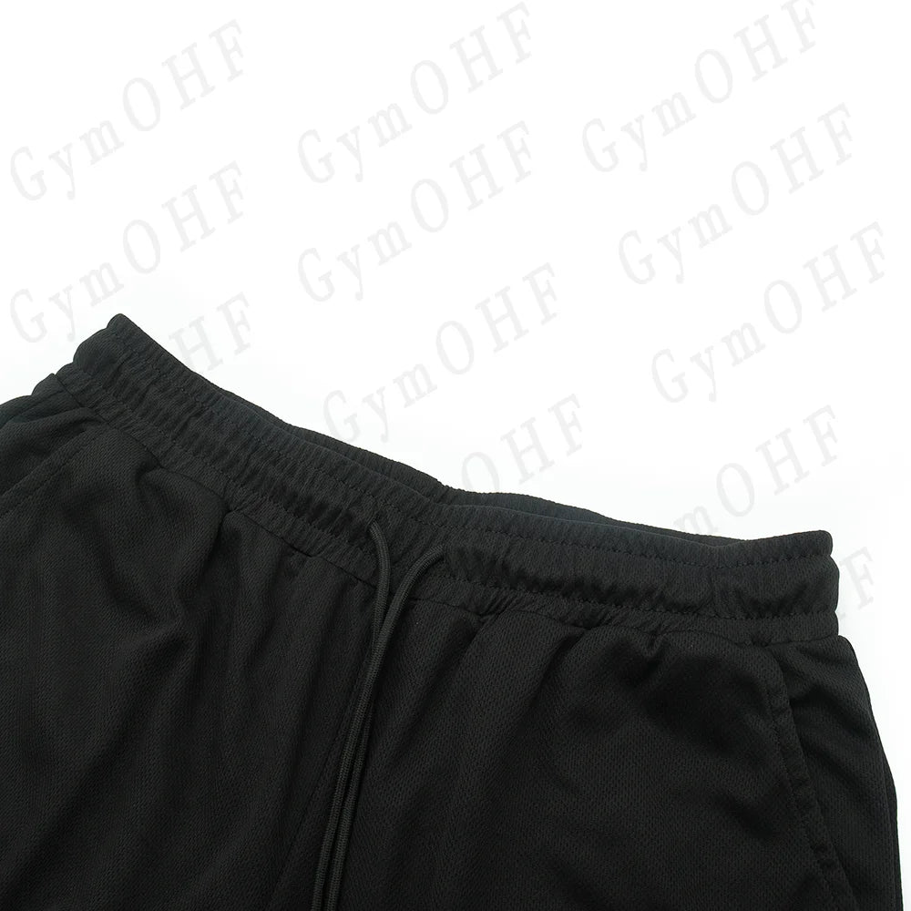 Anime Compression Shorts Men T Shirt Summer Sportswear Gym Jogging Training Workout Male Fitness Sport 2 In 1 Shorts Quick Dry