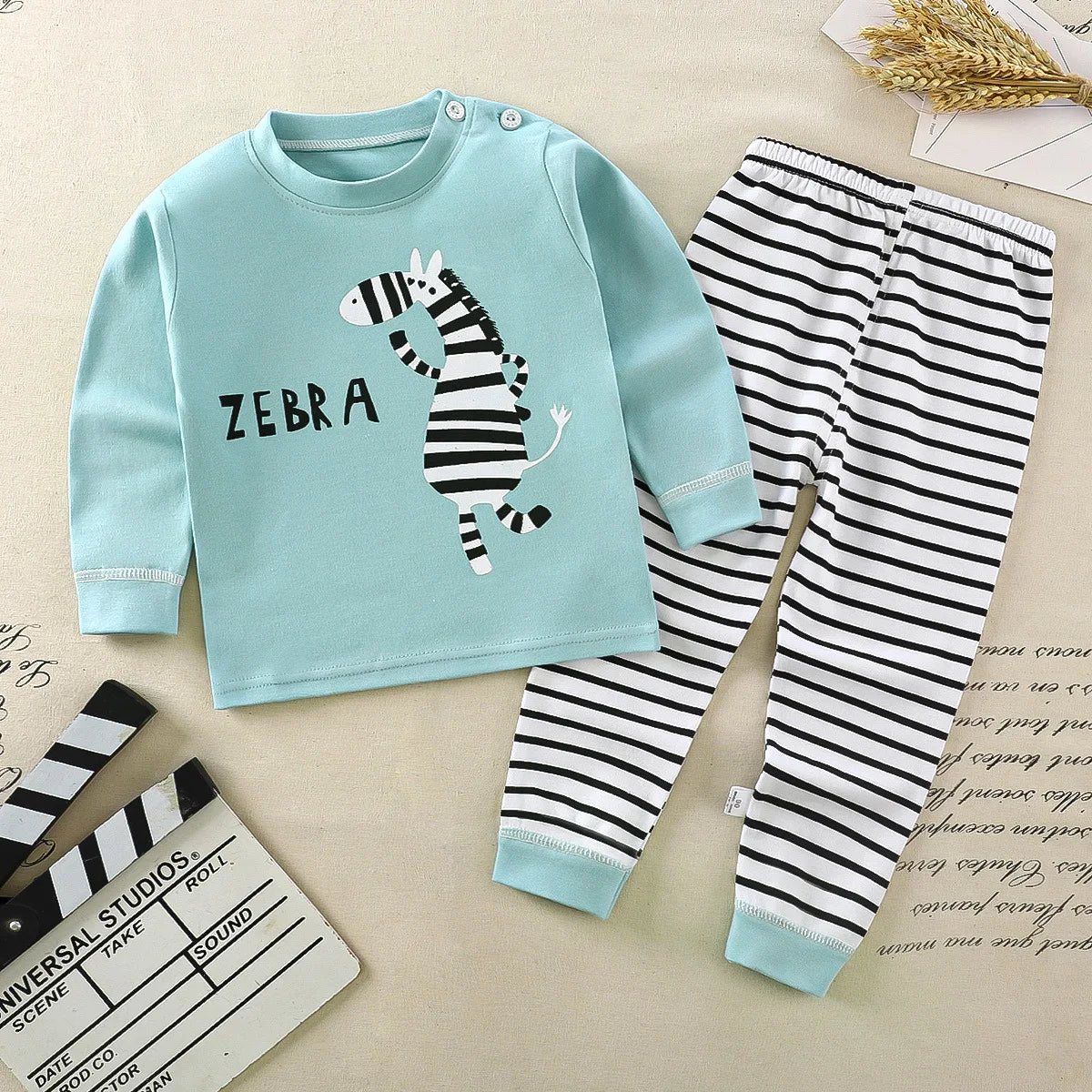 Children Kids Clothes Sets Boys Girls Suit Pajamas Clothinng Pants Cartoon Autumn Winter Sleepwear Outfits