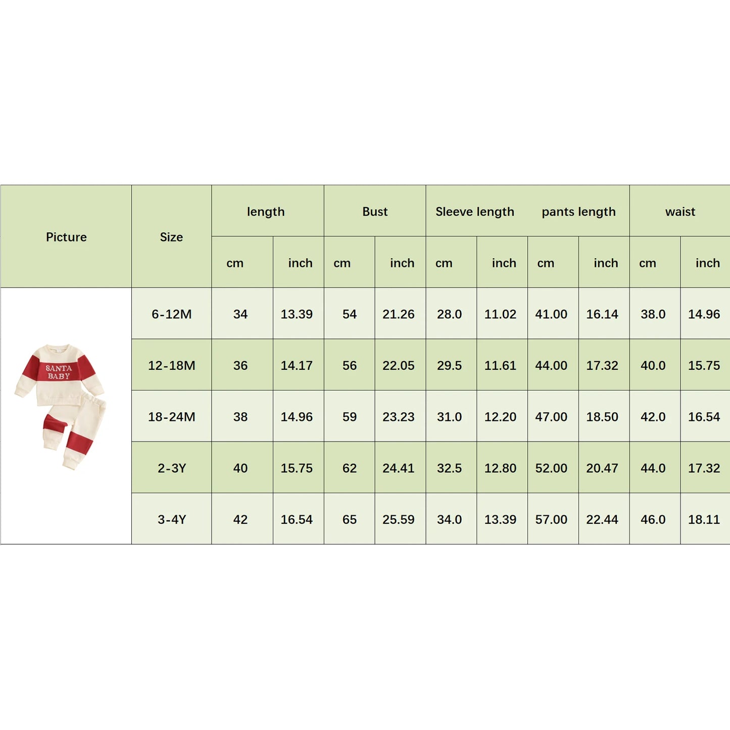 1-4Years Kids Baby Boy Girl Christmas Outfits Letter Embroidery Contrast Color Long Sleeve Sweatshirt+Elastic Pants 2 Piece Set