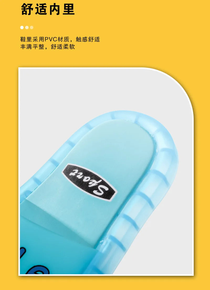 Children‘s Boys Girls Slippers Cartoon Animals Shoes Lighted Fashion Cute Shoes Bathroom Kids Gifts Toddler Slippers Flat Heels
