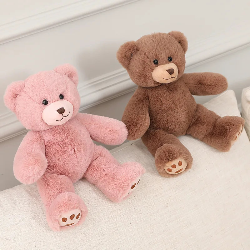 25/35CM Kawaii Teddy Bear Plush Pillow Toys Lovely Bow-Knot Bears Toys Stuffed Soft Animal Dolls Xmas Valentine Gift