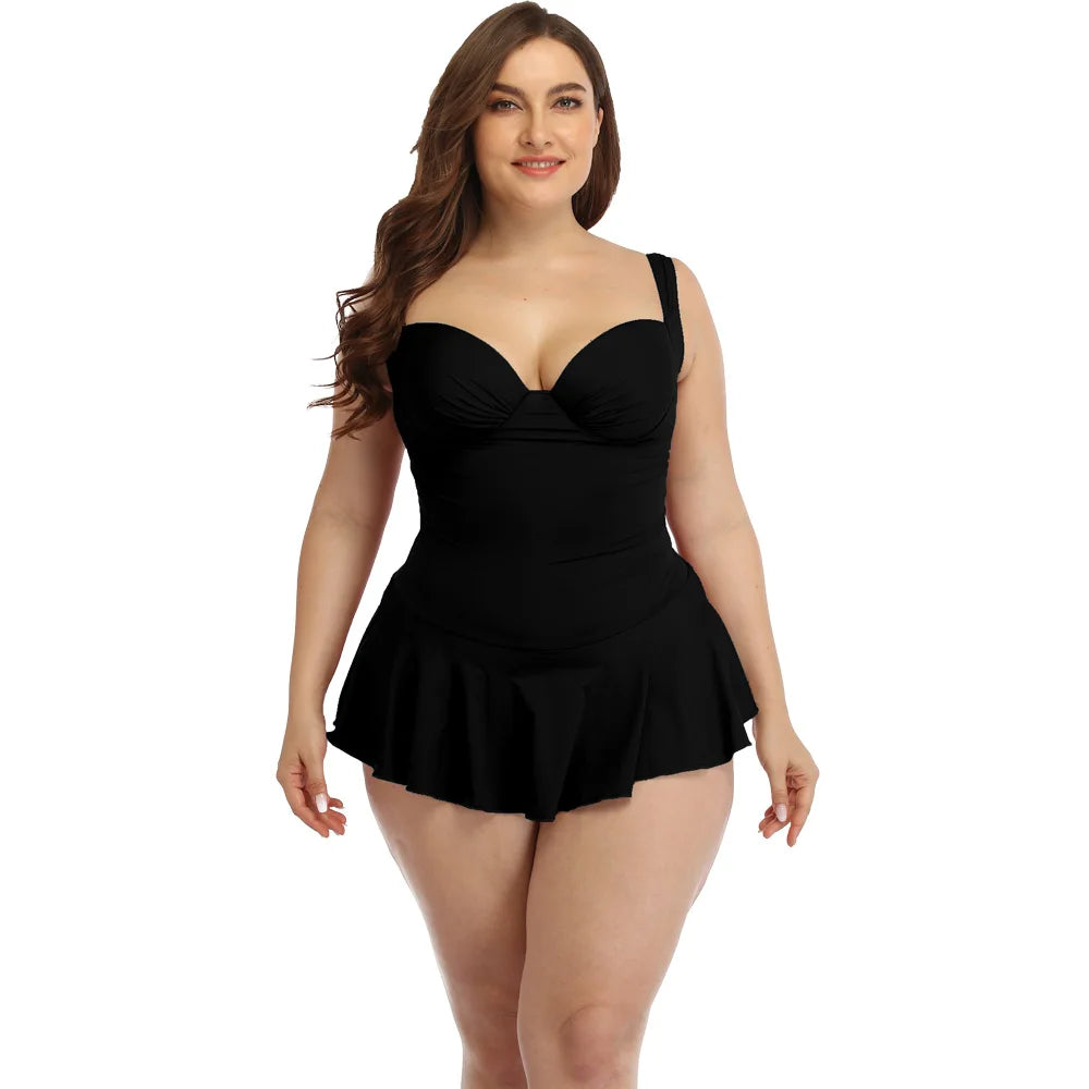 Large Size Women's Swimsuit 2025 Stylish New Bikini Set Swimwear for Women Sexy Swim Chubby Bathing Suits Swimming One Piece