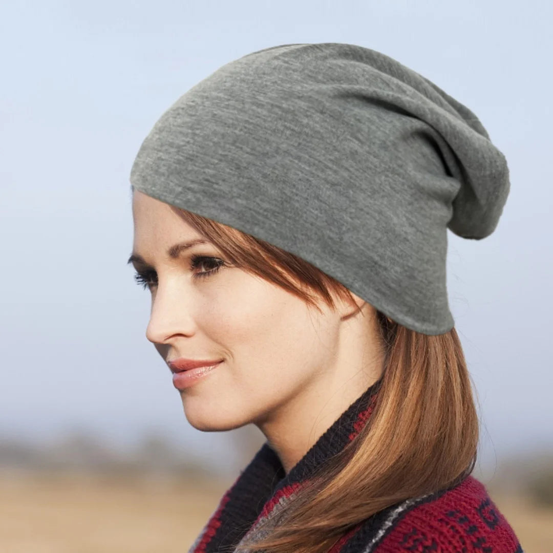 1 Pack Slouchy Beanie Hip-Hop Soft Lightweight Running Beanie Adult Dwarf Hats Chemo Cap for Men Women Breathability