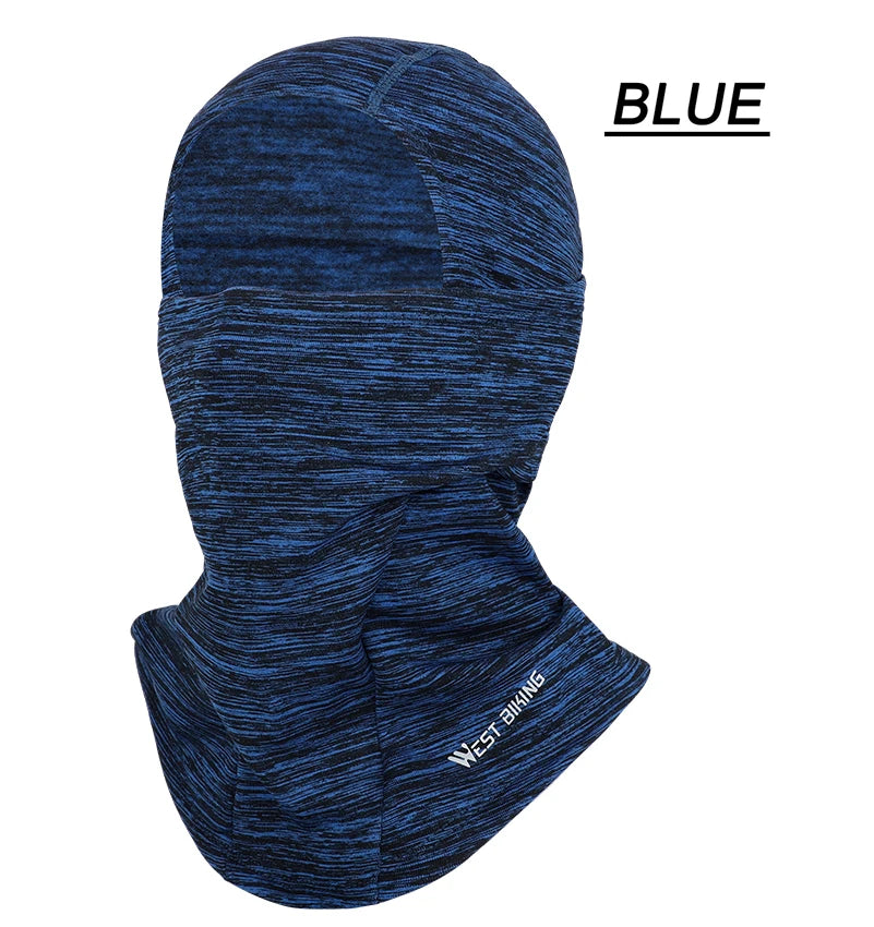 WEST BIKING Winter Cycling Scarf Fleece Keep Warm Balaclava Men Women Bicycle Hat Headwear Ski Helmet Liner Windproof Sport Cap