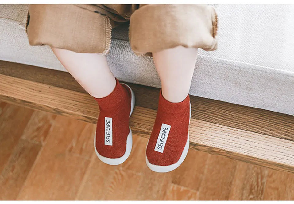 Baby Sock Shoes Anti Slip Toddler First Walking Shoe Child Infant Floor Booties Newborn Rubber Sole Indoor Slippers for Boy Girl