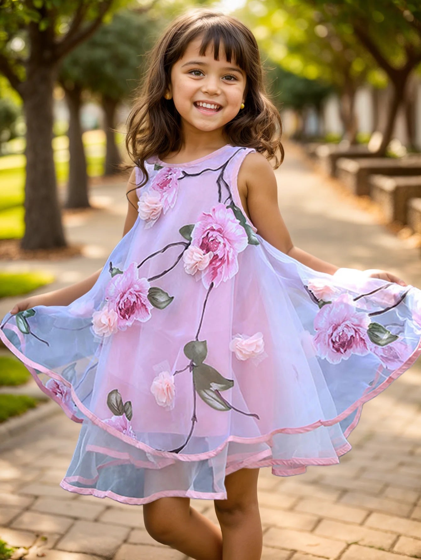 Bohemian Summer Girls Flower Dress Kids Girl Beach Dresses Chiffon Kids Dresses Floral Teenager Girls Clothes 6 8 10 12 14 Year