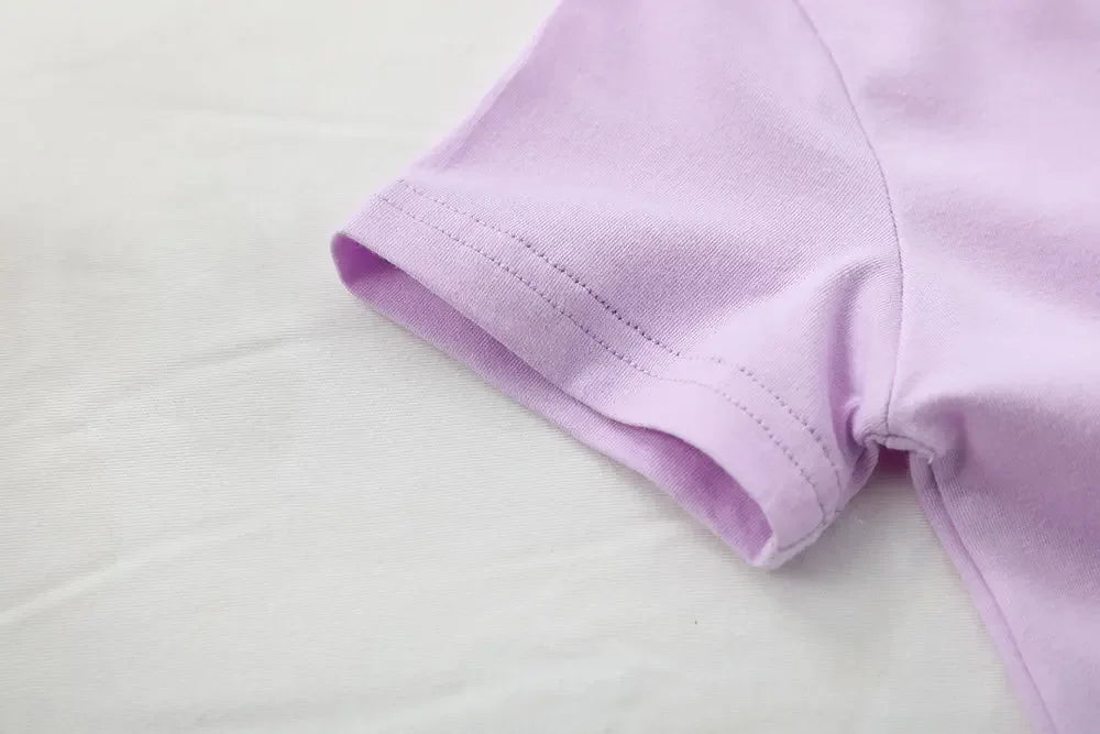 2-7T Toddler Kid Tshirt Summer Cotton Baby Boy Girls Clothes Short Sleeve Tee Top Casual Infant T Shirt Childrens Outfit