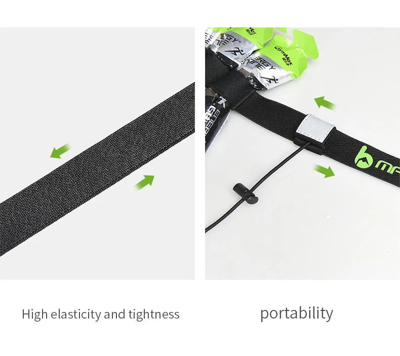 MAP BROTHER M3020 Unisex Triathlon Marathon Race Number Belt With Gel Holder Running Belt Cloth Belt Motor Running Outdoor Sport