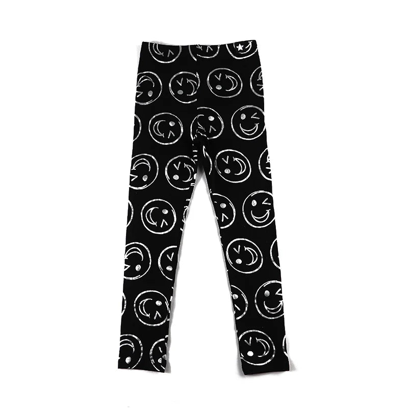 AA-kids boy summer spring fashion clothes 2pcs set cotton long sleeve and short sleeve 2pcs clothes set smile print black set