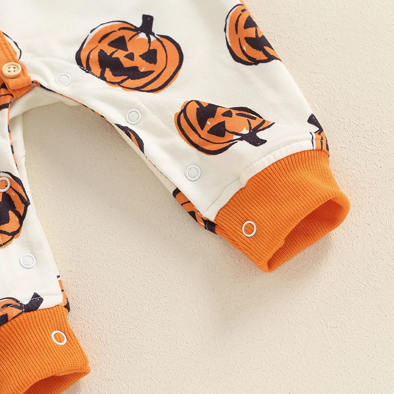 2024-05-23 Lioraitiin Baby Girl Boy Halloween Romper Bat Print Long Sleeve Full Length Hooded Jumpsuit for Fall