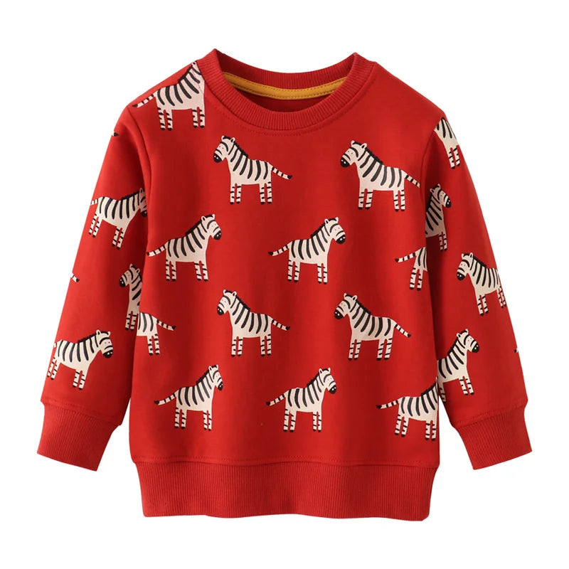 Jumping Meters 2-7T Boys Girls Sweatshirts With Stars Print Fashion Children's Clothing Baby Kids Hooded Shirts For Autumn