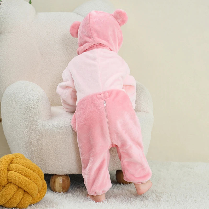 MICHLEY NEW Halloween Blue Dragon Baby Rompers Winter Costume Clothes Cartoon Jumpsuit Bodysuits Overall For Girl Boy Bebe 2-36M