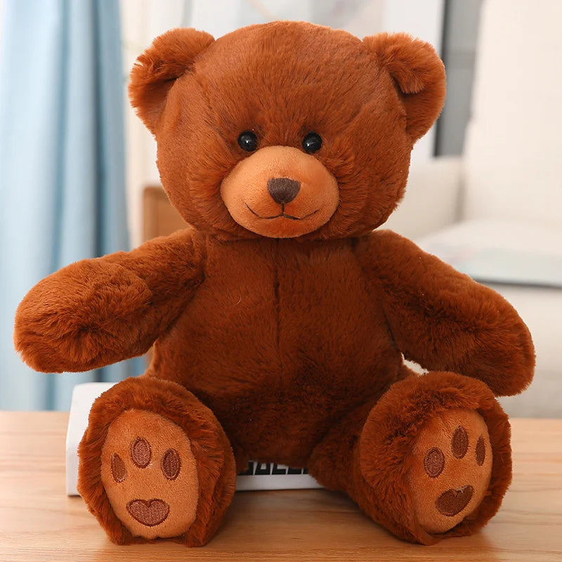 25/35CM Kawaii Teddy Bear Plush Pillow Toys Lovely Bow-Knot Bears Toys Stuffed Soft Animal Dolls Xmas Valentine Gift