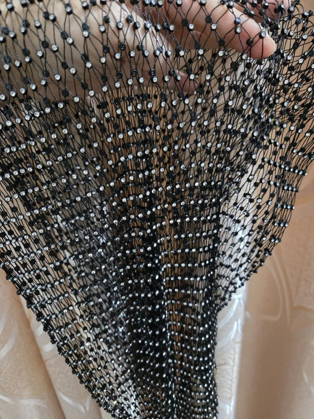 Women Sexy Club Mesh Through bikini cover Shiny Rhinestone Fishnet Hollow Out Top Beach Cover Up Party ball Tank Top