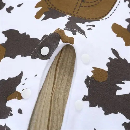 Halloween Baby Costume Cowboy Sheriff Fancy Party Rompers Hat Scarf Cool Infant Baby Clothes Outfit