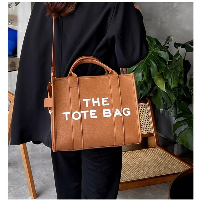 Tote Bag For Women PU Leather Handbag Personality Large Capacity Underarm Shoulder Bags Designer Bag Fashion Crossbody Bag 2024