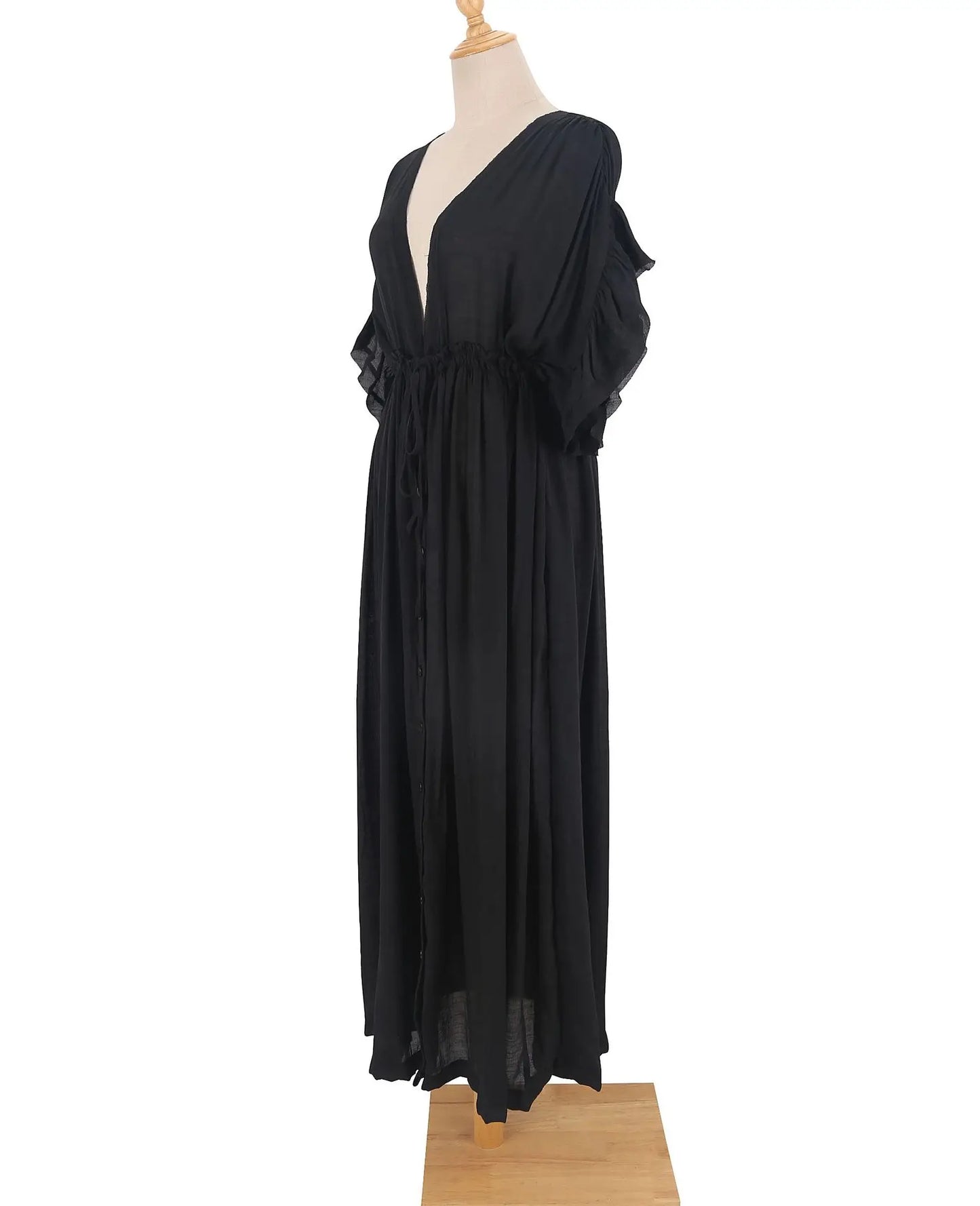 Women Swimsuit Cover Up Open Front Long Beach Kimono Cardigan Swim Bathing Suit Kimono