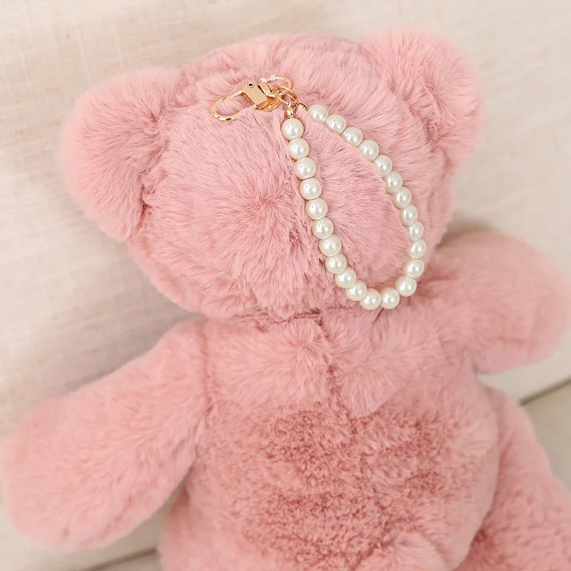 25/35CM Kawaii Teddy Bear Plush Pillow Toys Lovely Bow-Knot Bears Toys Stuffed Soft Animal Dolls Xmas Valentine Gift