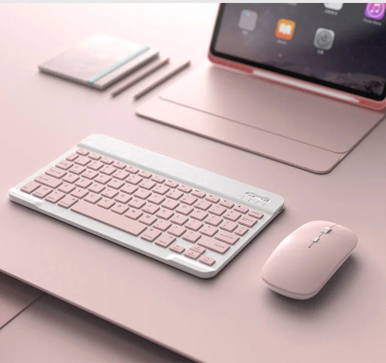 Wireless Bluetooth Keyboard and Mouse for iPad Samsung Huawei Xiaomi Tablet Laptop Smartphone Mini Keyboards Android IOS Windows
