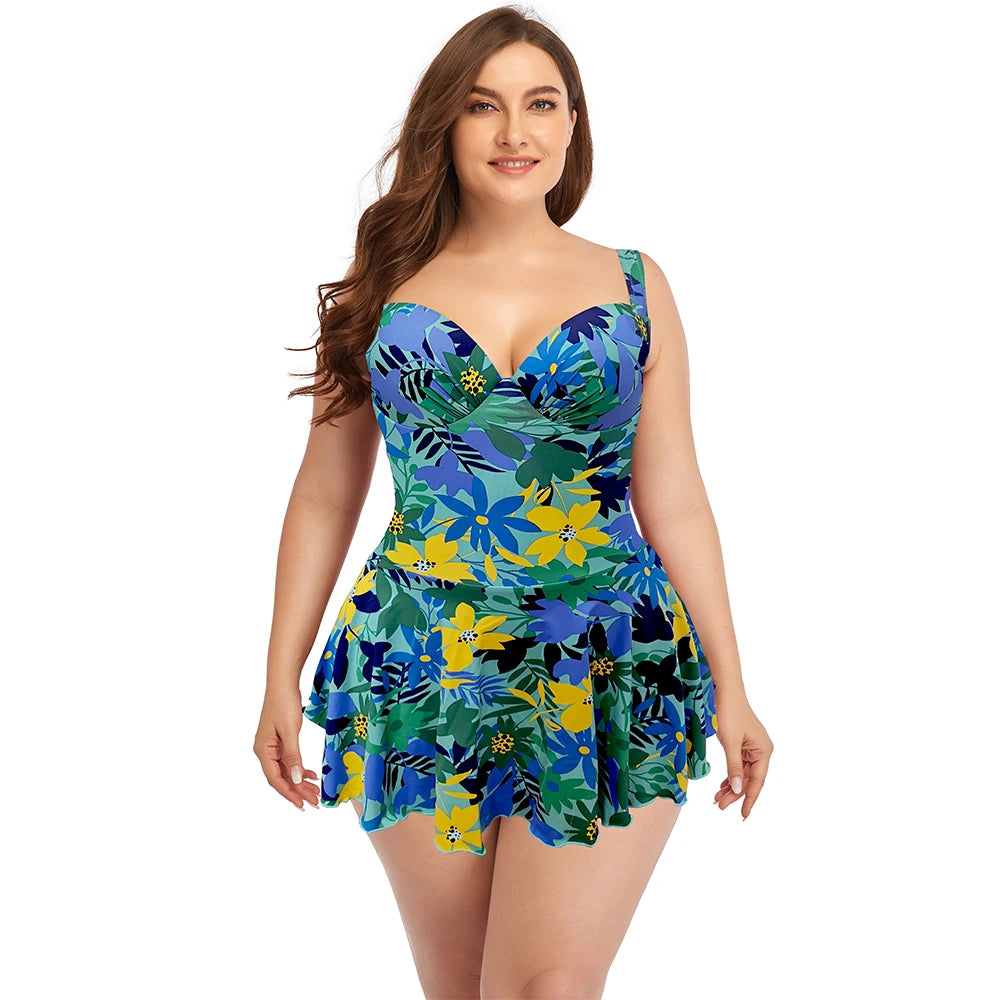 Large Size Women's Swimsuit 2025 Stylish New Bikini Set Swimwear for Women Sexy Swim Chubby Bathing Suits Swimming One Piece