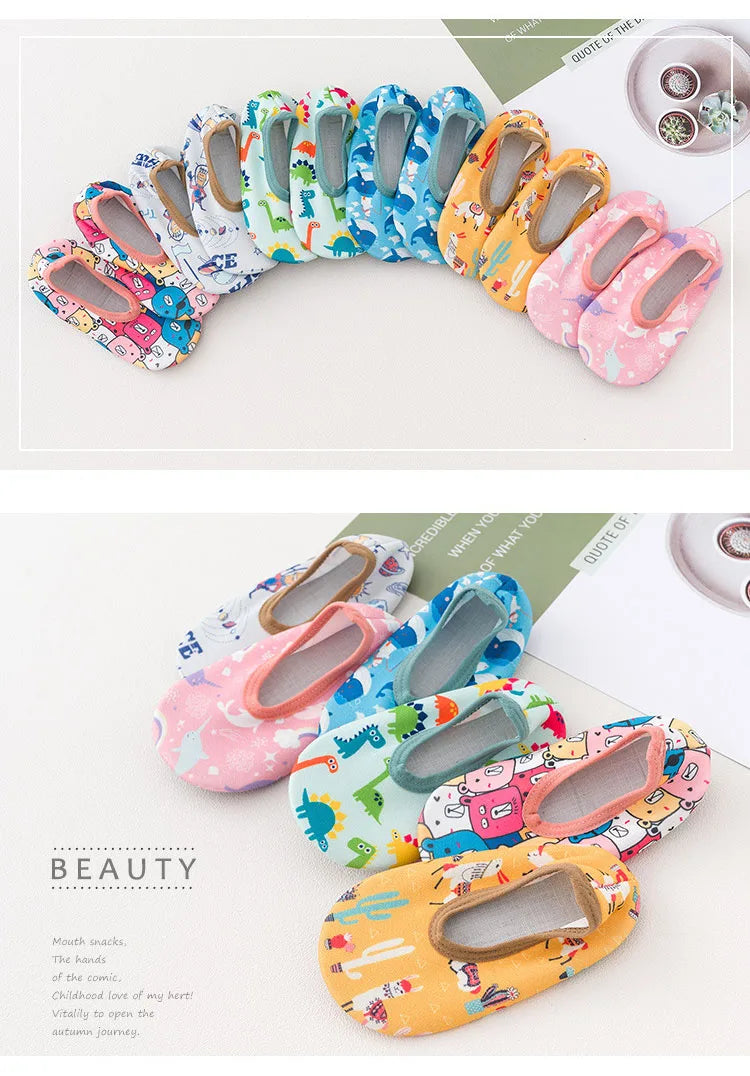 Children Swimming Surf Sports Sneakers Summer Boy Girl Non-Slip Aqua Swim Socks Baby Kids Cartoon Animal Pool Beach Water Shoes