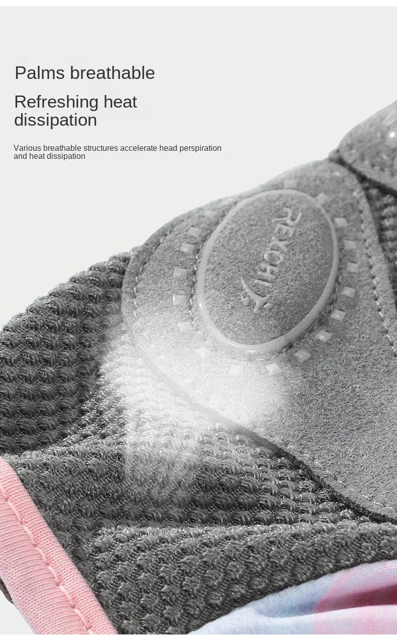 Women's Sports Gloves Fitness Outdoor Sports Anti Slip and Shock-absorbing Half Finger Gloves Durable and Breathable