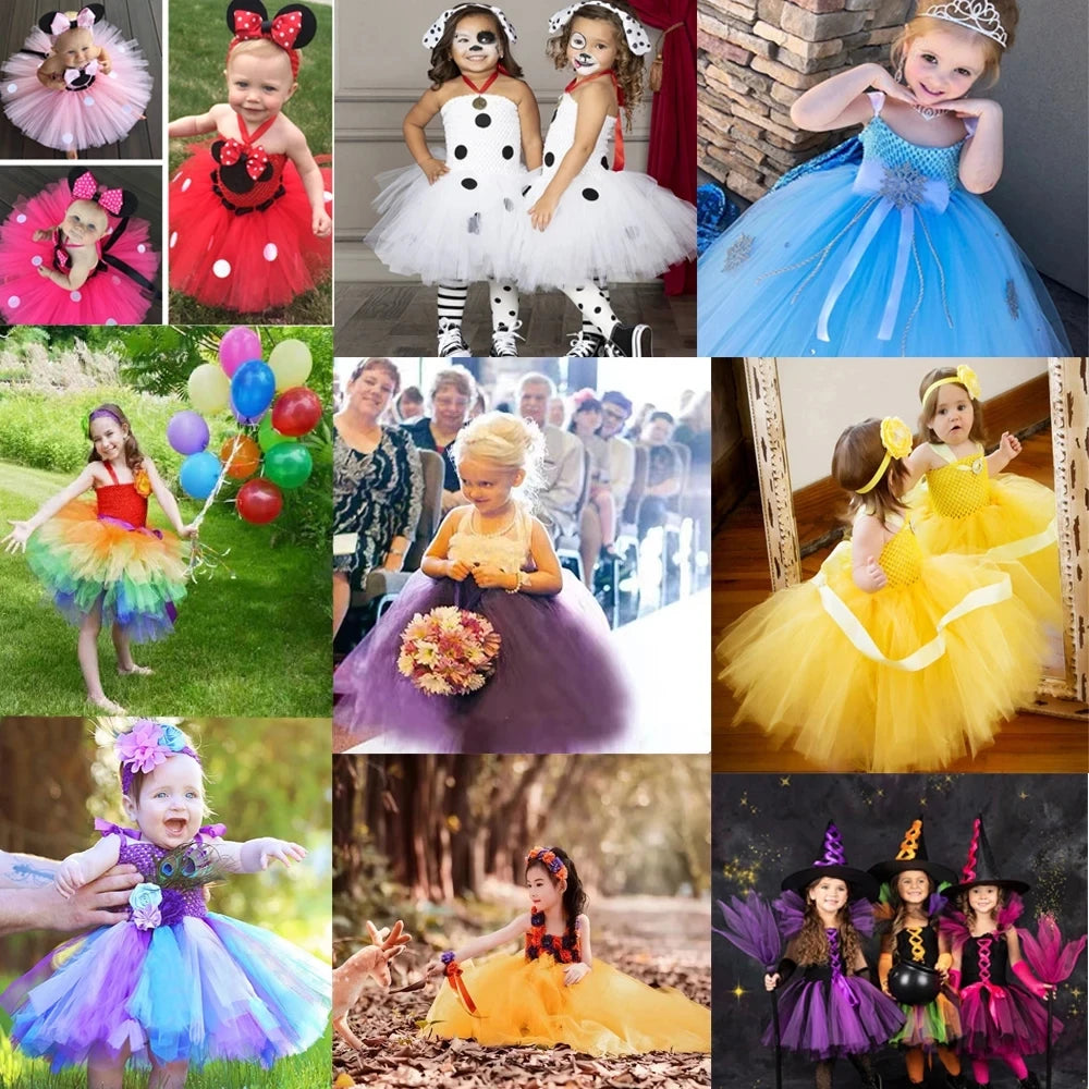 Bumble Bee Tutu Dress for Baby Girls Birthday Outfit Halloween Costume for Kids Honeybee Cosplay Dresses with Wing Headband Set