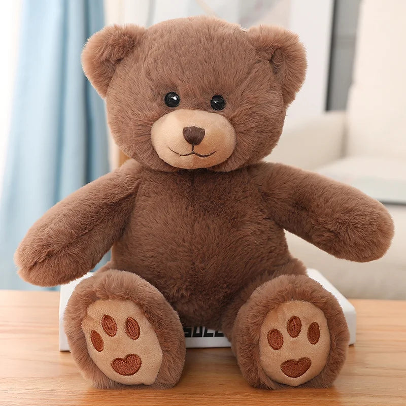 25/35CM Kawaii Teddy Bear Plush Pillow Toys Lovely Bow-Knot Bears Toys Stuffed Soft Animal Dolls Xmas Valentine Gift