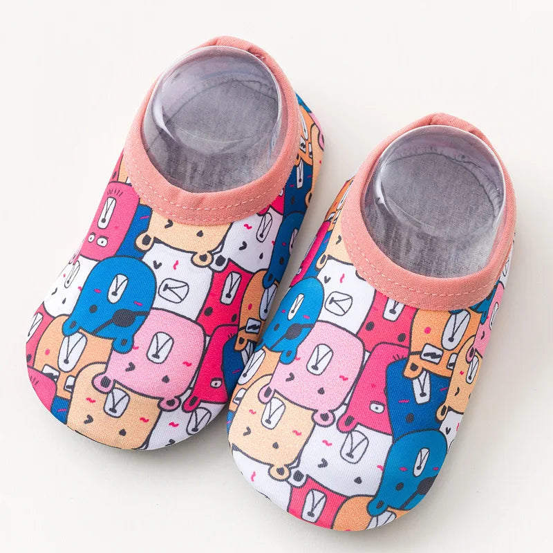 Children Swimming Surf Sports Sneakers Summer Boy Girl Non-Slip Aqua Swim Socks Baby Kids Cartoon Animal Pool Beach Water Shoes