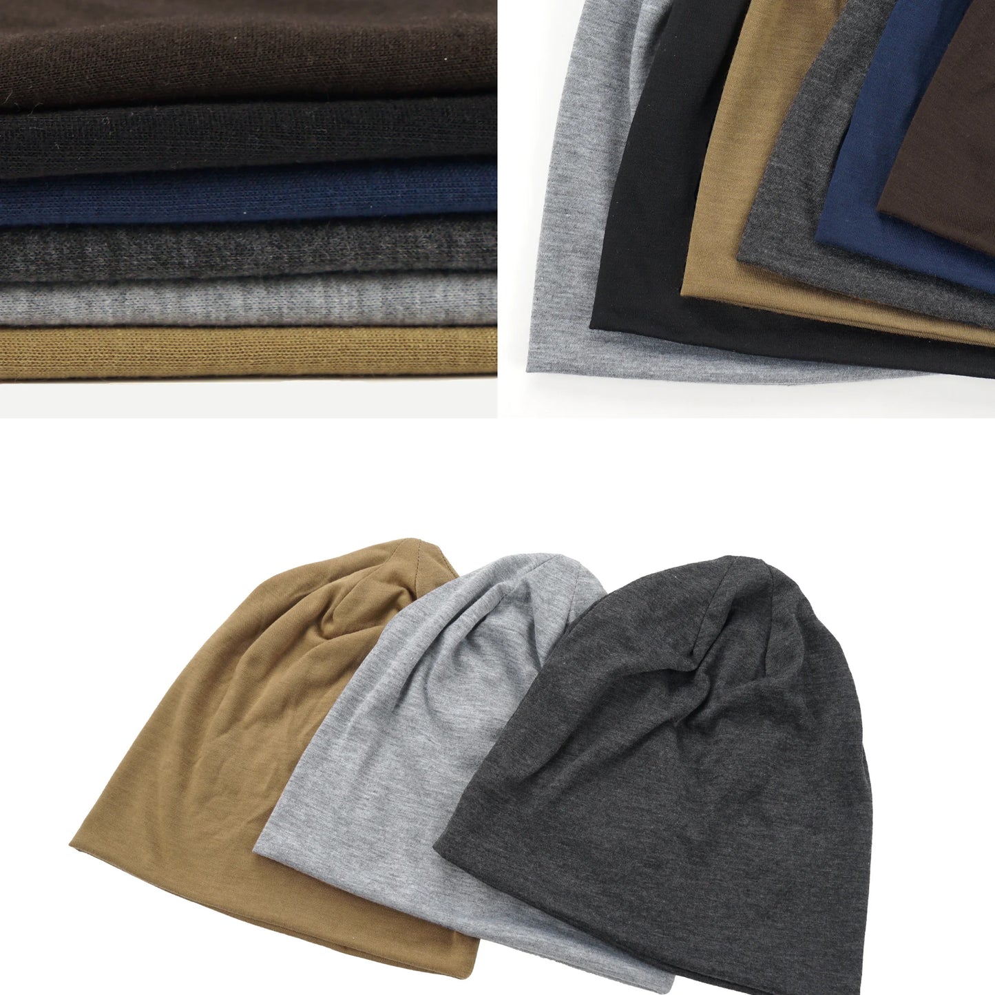1 Pack Slouchy Beanie Hip-Hop Soft Lightweight Running Beanie Adult Dwarf Hats Chemo Cap for Men Women Breathability