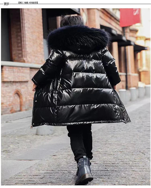 Boys Down Jacket Coat Overcoat Cotton 2023 Lovey Warm Thicken Winter Plus Size Children's Clothing