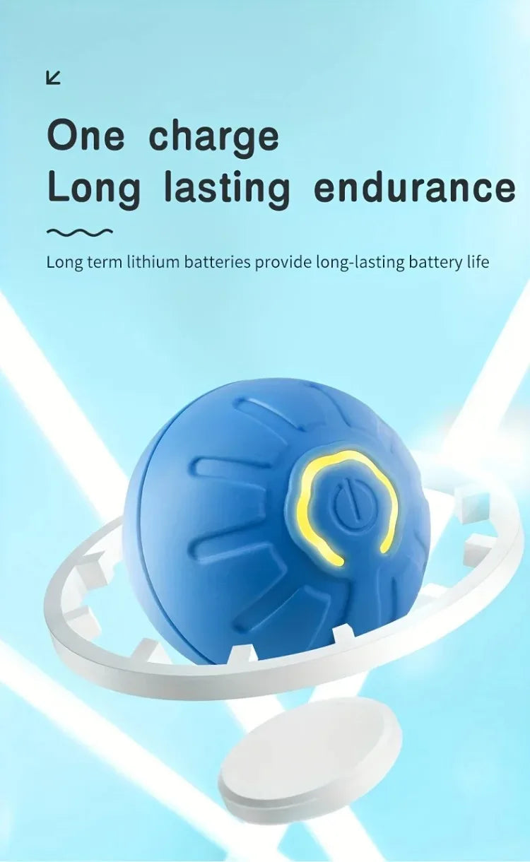 1-10PCS Smart Dog Toy Ball Electronic Interactive Pet Toy Moving Ball USB Automatic Moving Bounce Suitable for Puppy Gift
