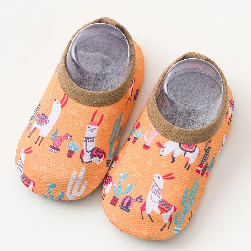 Children Swimming Surf Sports Sneakers Summer Boy Girl Non-Slip Aqua Swim Socks Baby Kids Cartoon Animal Pool Beach Water Shoes