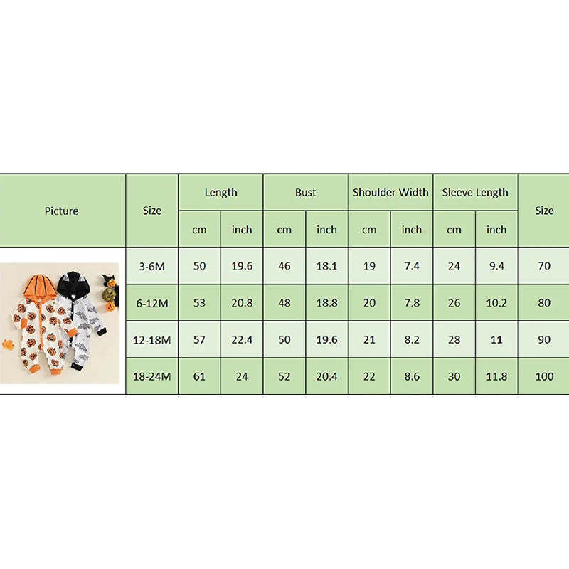2024-05-23 Lioraitiin Baby Girl Boy Halloween Romper Bat Print Long Sleeve Full Length Hooded Jumpsuit for Fall