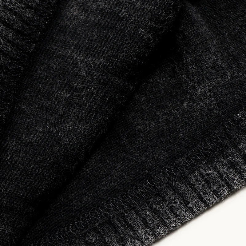 2024 ribbed black washed sets with string winter clothes dress for girls childhood shirts and baby pants black tired dresses