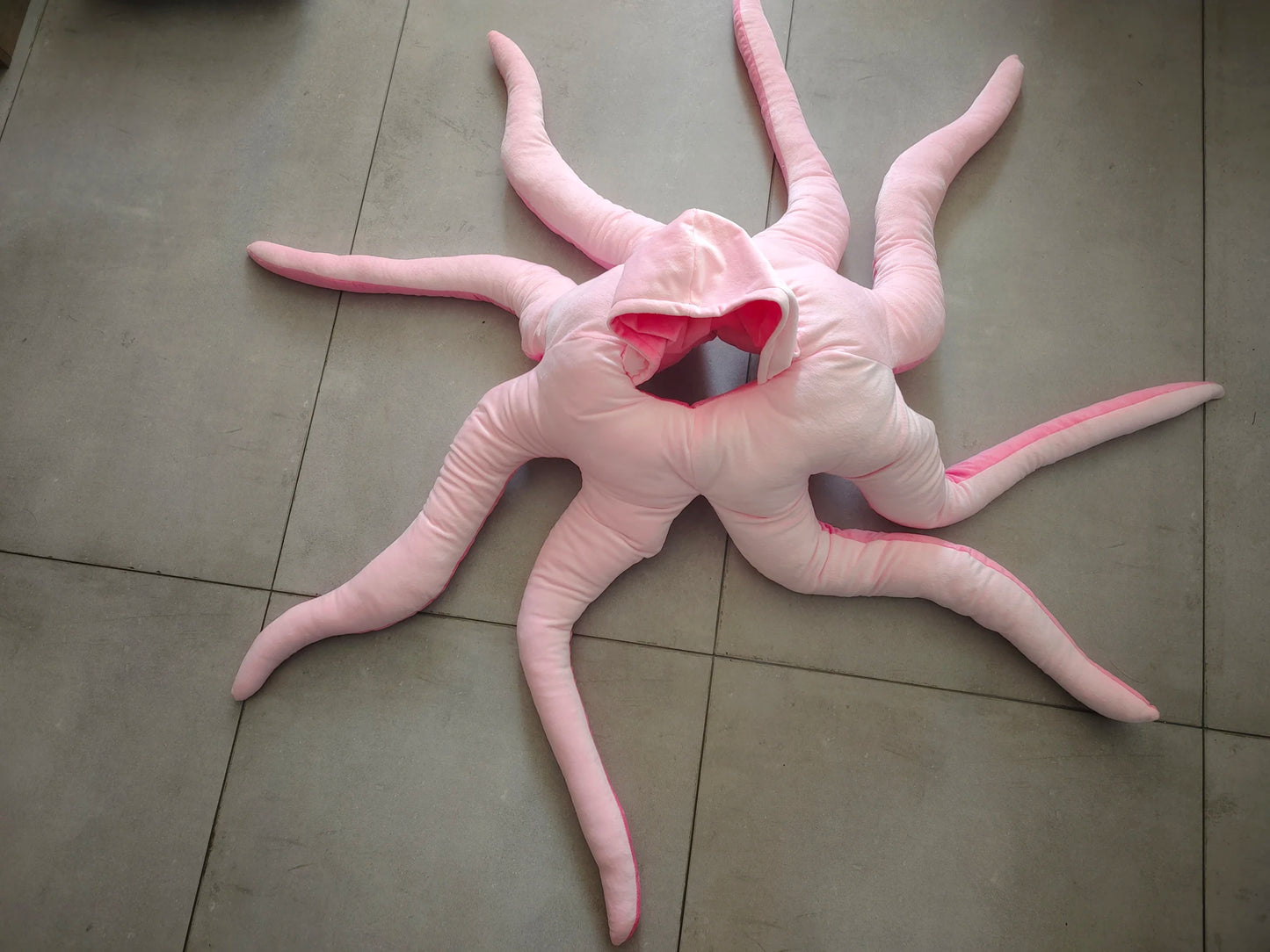 2024 NEW Octopus Cosplay For Newborn Baby Halloween Costumes Pink Cushion Christmas Pillow Romper